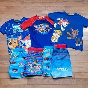 Paw Patrol Swimsuit Lot Boys Size 4T